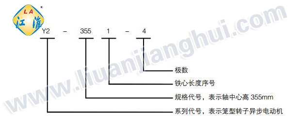 Y2系列低壓大功率三相異步電動(dòng)機(jī)_型號(hào)意義說明_六安江淮電機(jī)有限公司